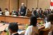 人口減少対策を話し合った県人口未来会議の初会合＝24日午後、県公館