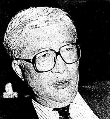１９９０年１０月２１日の下野新聞に掲載された青木氏の顔写真