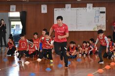 桐生選手招き、矢板でかけっこ教室　「９秒台の走り」に小学生100人大興奮