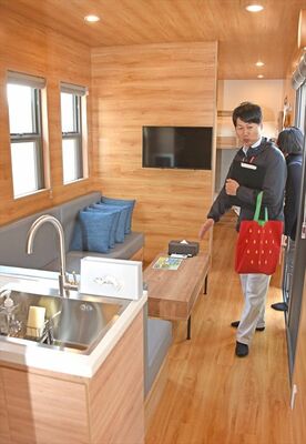トレーラーキャビンの内装
