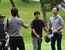 ４人によるプレーオフを制して初優勝を飾った佐藤健（右から２人目）＝宇都宮ＣＣ