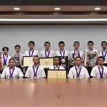 作新中野球部が日本一を報告　下野新聞社来訪　中学軟式野球、県勢33年ぶ…