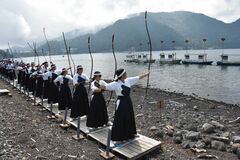 扇の的弓道大会