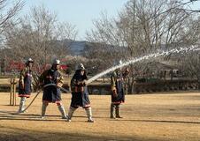 城山公園の火災を想定