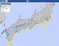 茨城から沖縄、広く津波注意報