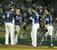 　オリックスと引き分け、タッチする西武ナイン＝ほっともっと神戸