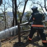 林野火災の初動対応確認　本部設置や消火活動を訓練　足利