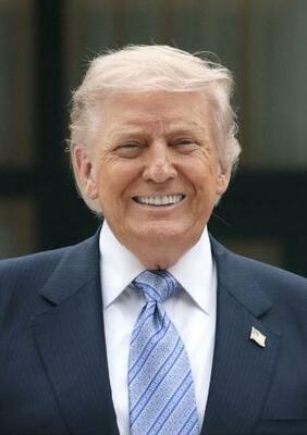 トランプ米大統領(ゲッティ=共同)