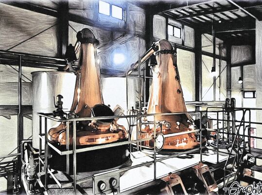 小林酒造が完成を目指す「日光蒸溜所」のプラント予想図