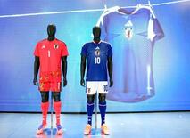 Ｗ杯代表の新ユニホームお披露目