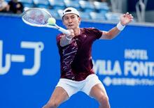 テニス、島袋将が２回戦進出