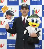 石垣（健大高崎高）「球速見て」