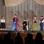 100人を前に、元気に歌ってダンス 足利市富田小の9人がミュージカルを…