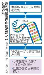 急性骨髄性白血病１６種類に