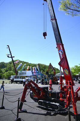 常設展示された重機