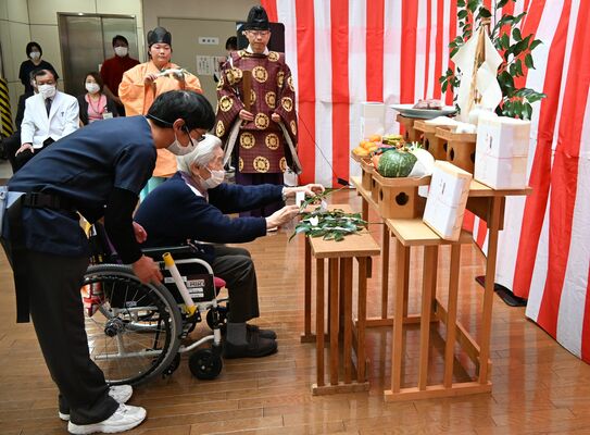 しらさぎ荘で行われた出張初詣