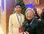 国際会議に参加した近藤紘子さん(右)と袴田ひで子さん=26日、ローマ(共同)