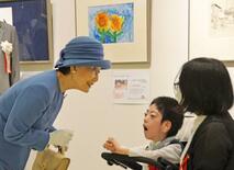 華子さま、障害者美術展に