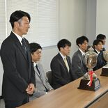 ホッケー男子リーベ栃木、サムライリーグ優勝を報告　年末の全日本選手権で…