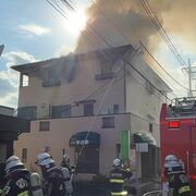 宇都宮の店舗兼住宅で火災