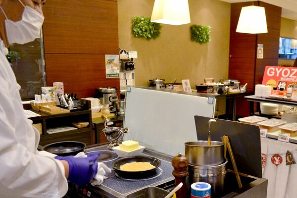 目の前で卵料理を作ってくれる宇都宮東武ホテルグランデ