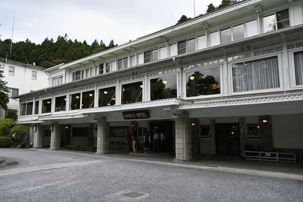 大規模改修が行われる日光金谷ホテル本館＝日光市上鉢石町