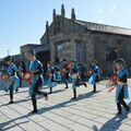 大谷コネクト開業記念、「島守の塔」上映　児童らが沖縄の伝統舞踊も披露
