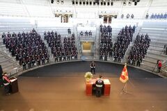 富士河口湖町および富士河口湖町消防団が令和8年度出初式を挙行しました