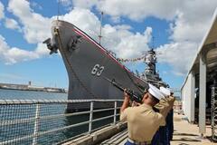 米で日本降伏調印８０年式典