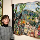 両崖山復興の「希望」一針一針...  パッチワークで最高賞　足利の池山さん
