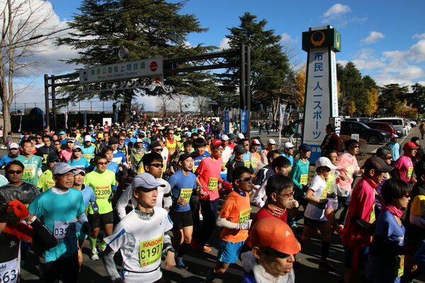 晩秋の一大イベント、大田原マラソン（大会事務局提供）