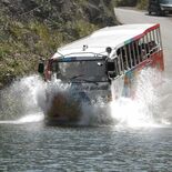 水陸両用バスで行く！人気のダムツアー　19日から運行、日光湯西川と川治…