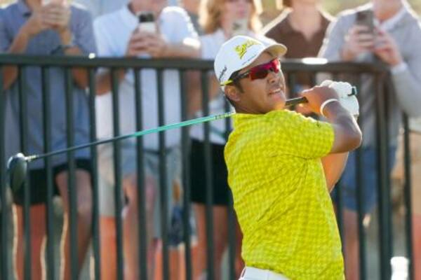 　最終ラウンド、プレーオフ１ホール目で敗れ２位となった松山英樹＝ＴＰＣスコッツデール（共同）