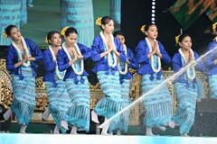 ミャンマーで水かけ祭り