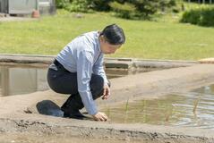 皇居内の水田で天皇陛下が田植え