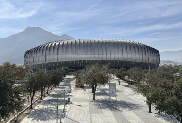 サッカーW杯北中米3カ国大会の1次リーグ第2戦で、日本代表がチュニジアと対戦するメキシコ北部モンテレイのモンテレイ競技場(共同)