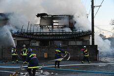 佐野で建物火災