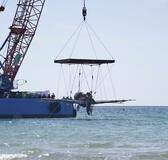 紫電改の機体引き揚げ