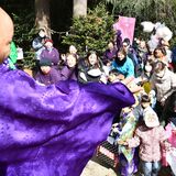 ５年ぶり菓子まきに子供ら笑顔　大田原・威徳院で天神祭　厄よけを祈願