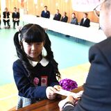 大田原・新入児童に「ありがとう鉛筆」贈る　市内17小学校で入学式