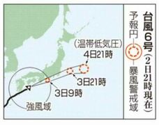 きょう午後 本県最接近か