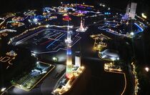 東武ワールドスクウェア、イルミ試験点灯