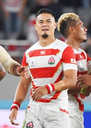 ラグビーワールドカップで活躍した田村優さん=9月20日、東京・味の素スタジアム