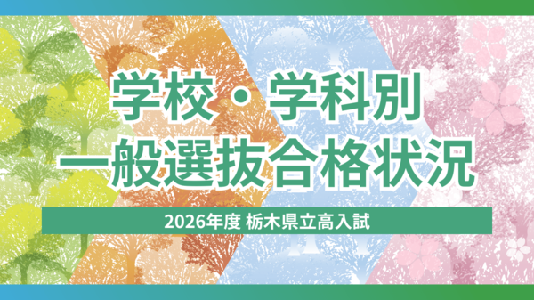 2026年度栃木県立高校入試「一般選抜」学校・学科別の合格状況｜社会