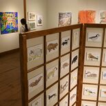「おとなりから」絵画など120点　那珂川・群馬の福祉事業所で活動する作…