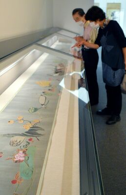 前期展示で公開されている伊藤若冲の「菜蟲譜」