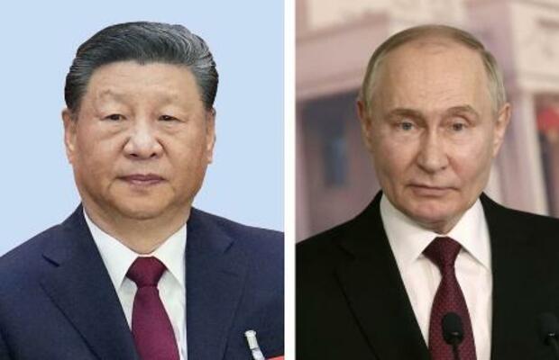 　中国の習近平国家主席、ロシアのプーチン大統領（ゲッティ＝共同）