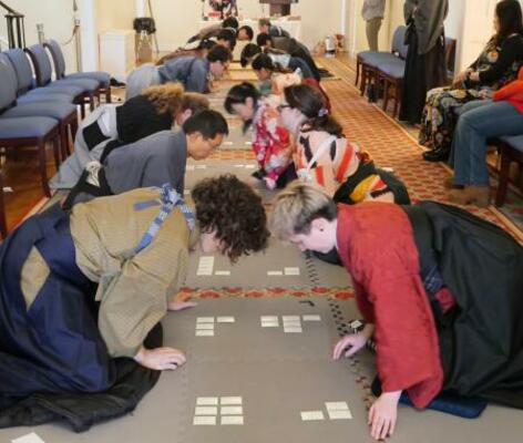 　米ワシントンで開かれた競技かるたの国際大会＝１日（共同）