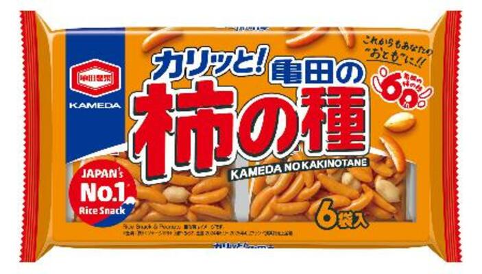 　値上げする「亀田の柿の種　６袋詰」