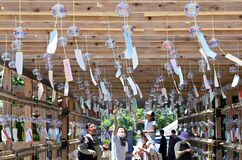 下野・華蔵寺で風鈴まつり